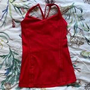 Lululemon Free To Be Tank in love red